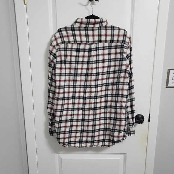 CHAPS Plaid Button Up Blouse Shirt - Picture 4 of 7